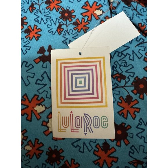 LuLaRoe Irma Top‎ Puzzle Colorful Size XS Hi Low Teacher Travel Loungewear NWT - Picture 7 of 12